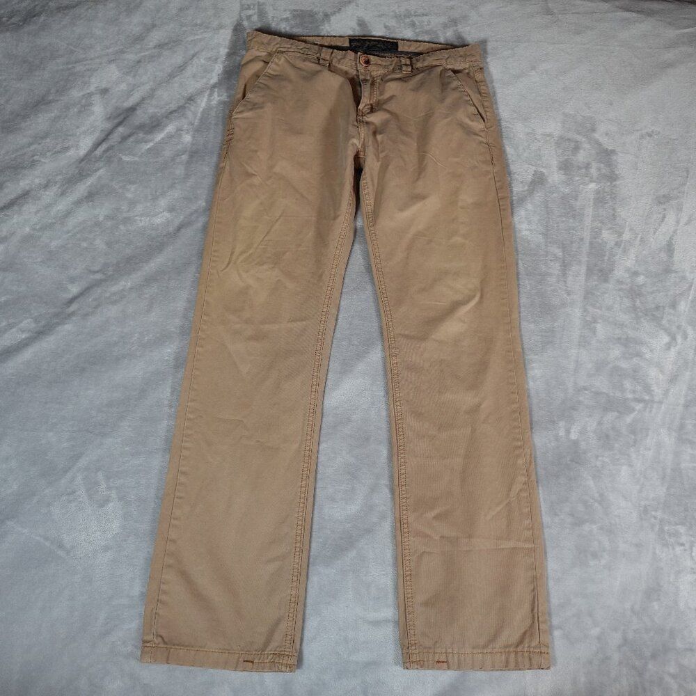 Diesel Classic Slim Khaki Pants Mens 34x34 (Fits 35x32) Cotton Brown